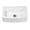Gourmetier GKFA33229 Solid Surface 33" x 22" Farmhouse Sgl Bowl Kitchen Sink, Wht GKFA33229 - alternate 1